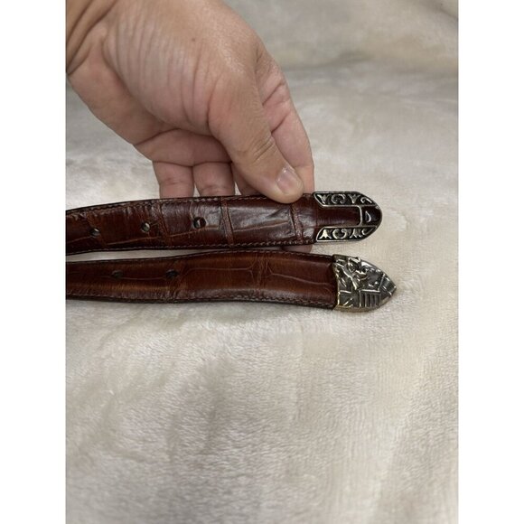 BRIGHTON VINTAGE Disney Leather Belt Sz 28 Mickey Mouse Pluto Donald Lot Of 2 - Picture 5 of 10